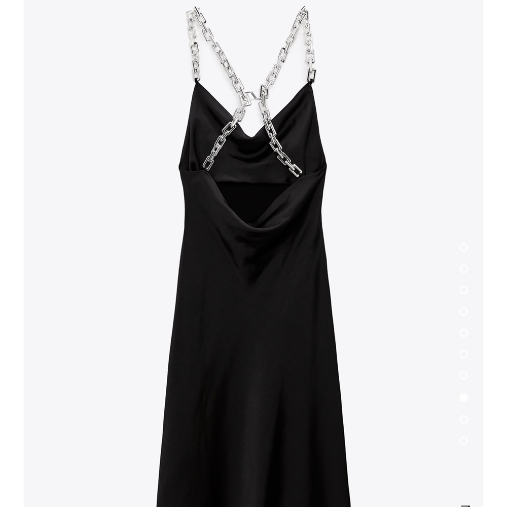Zara chain satin effect dress - Picture 7 of 9